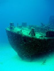 Wreck of the Cathryn. Ocho Rios, Jamaica. Olympus mju 410... by Steve Laycock 
